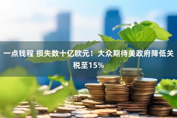 一点钱程 损失数十亿欧元！大众期待美政府降低关税至15%